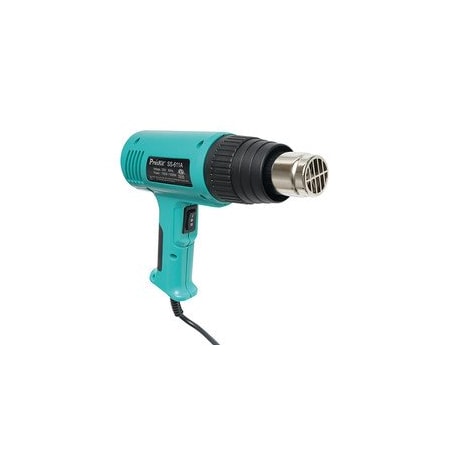 Cable Wholesale Heat Gun w/ Accessories in blow molded case. Includes hook nozzle, slit nozzle, deflector 9005-10290
